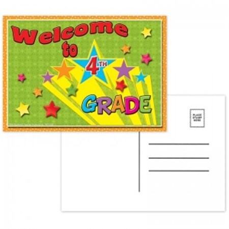 Top Notch Teacher Products Top Notch Teacher Products TOP5120BN Welcome to 4th Grade Postcard - Pack of 12 TOP5120BN